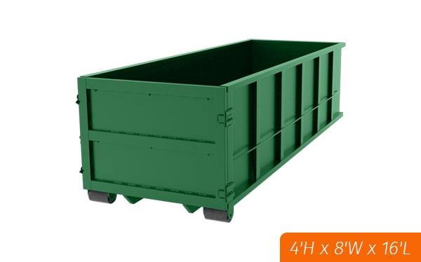 most rental companies offer rental periods ranging from 3 to 10 days for their 15 yard dumpsters